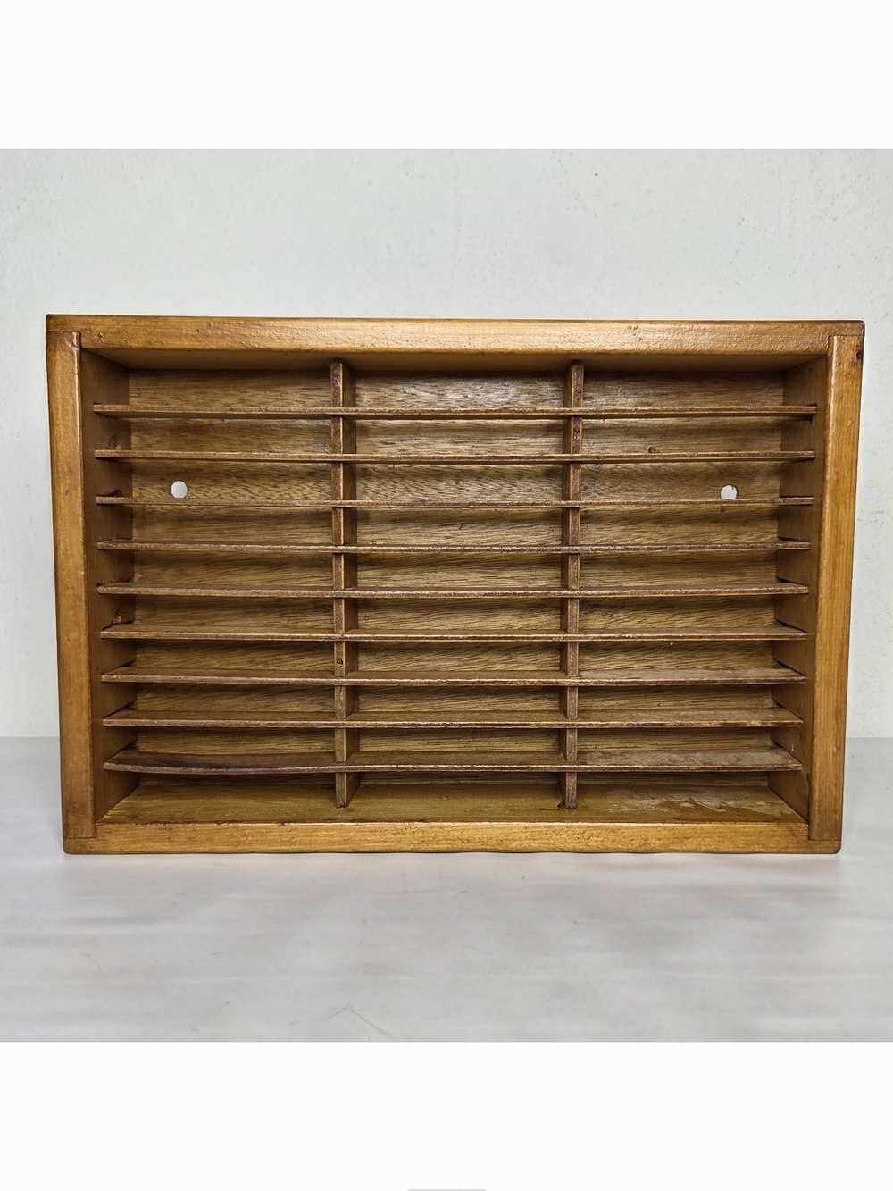 Napa Valley Box Company 30 Cassette Holder Wooden Wall Mountable Storage Crate